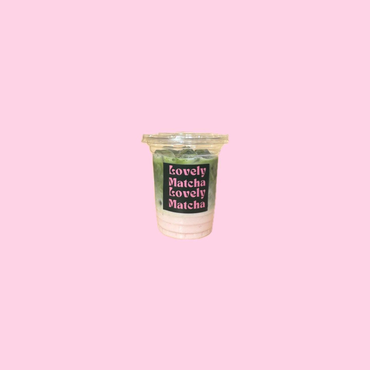 Iced Strawberry Matcha Latte