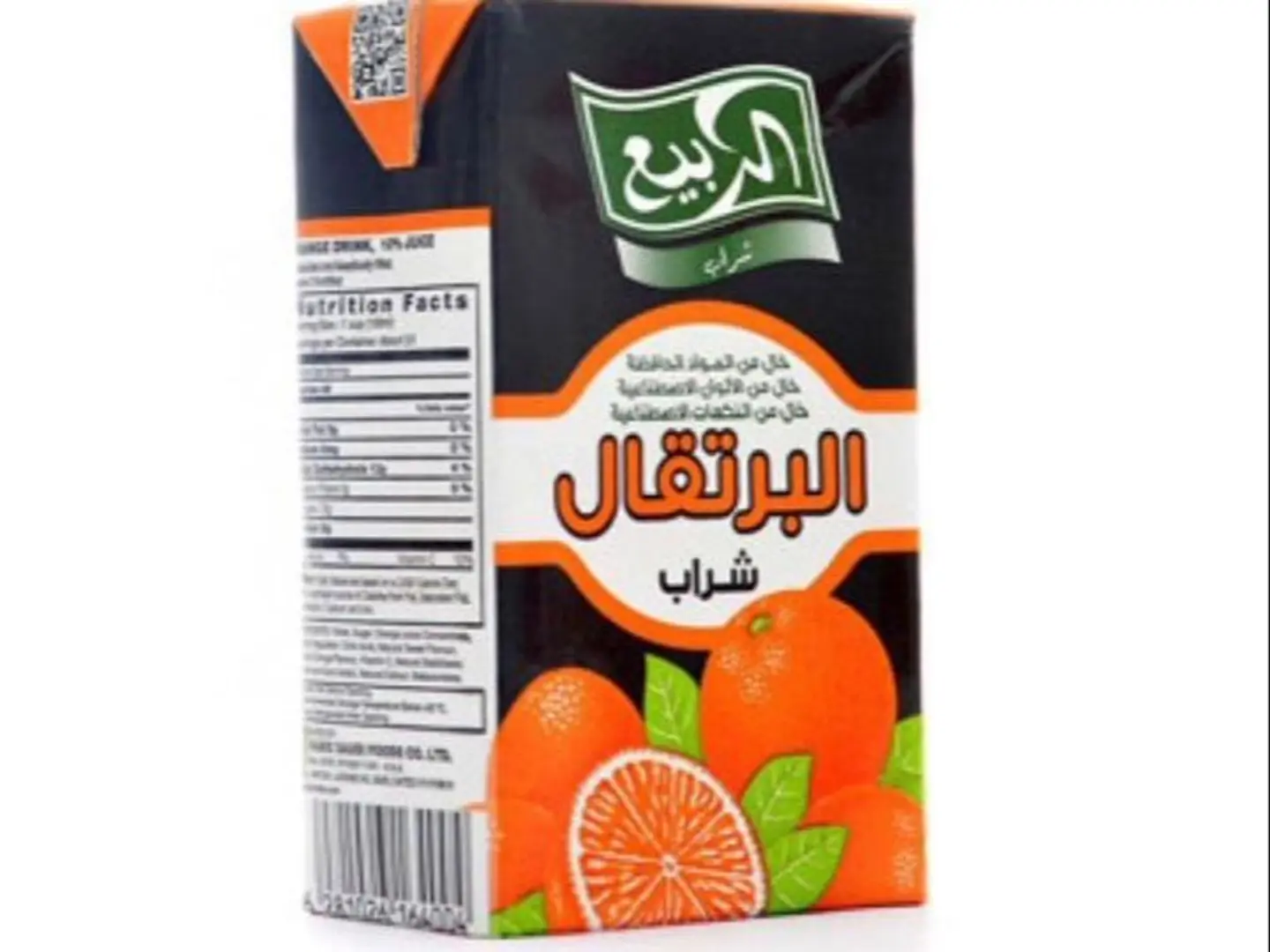 عصير برتقال علبة
