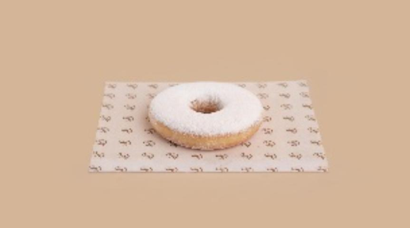 Powdered Glazed Doughnut