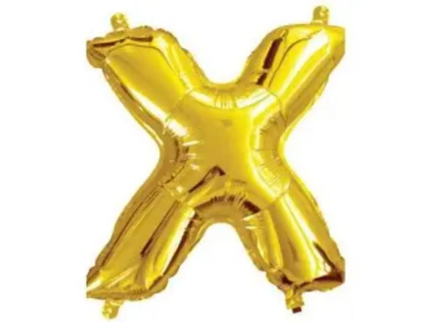 Gold Letter Balloon X