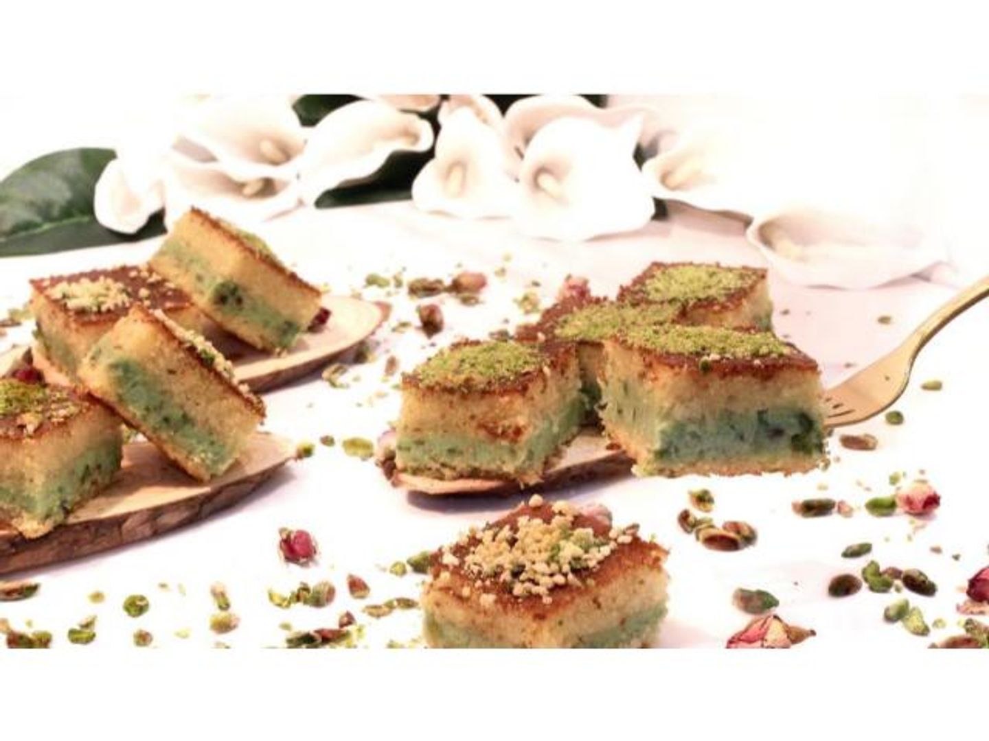 Pistachio Basbousa - Kilo
