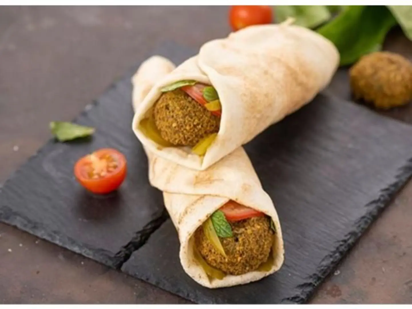 Mixed Falafel With Fried Eggs