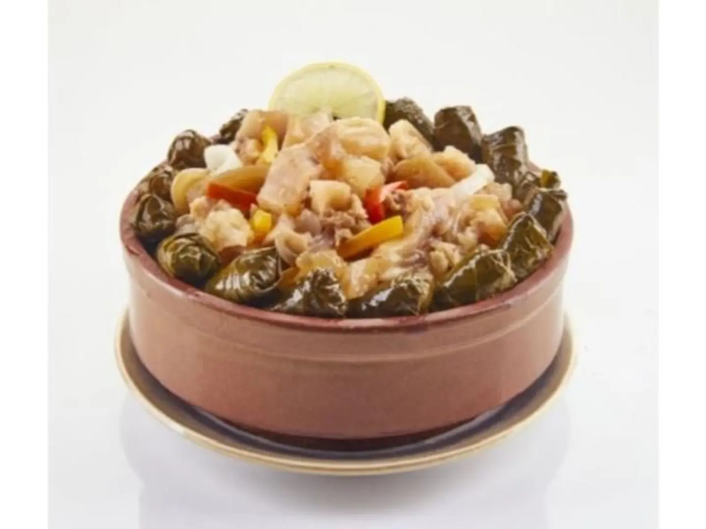 Kaware With Stuffed Vine Leaves Tagine