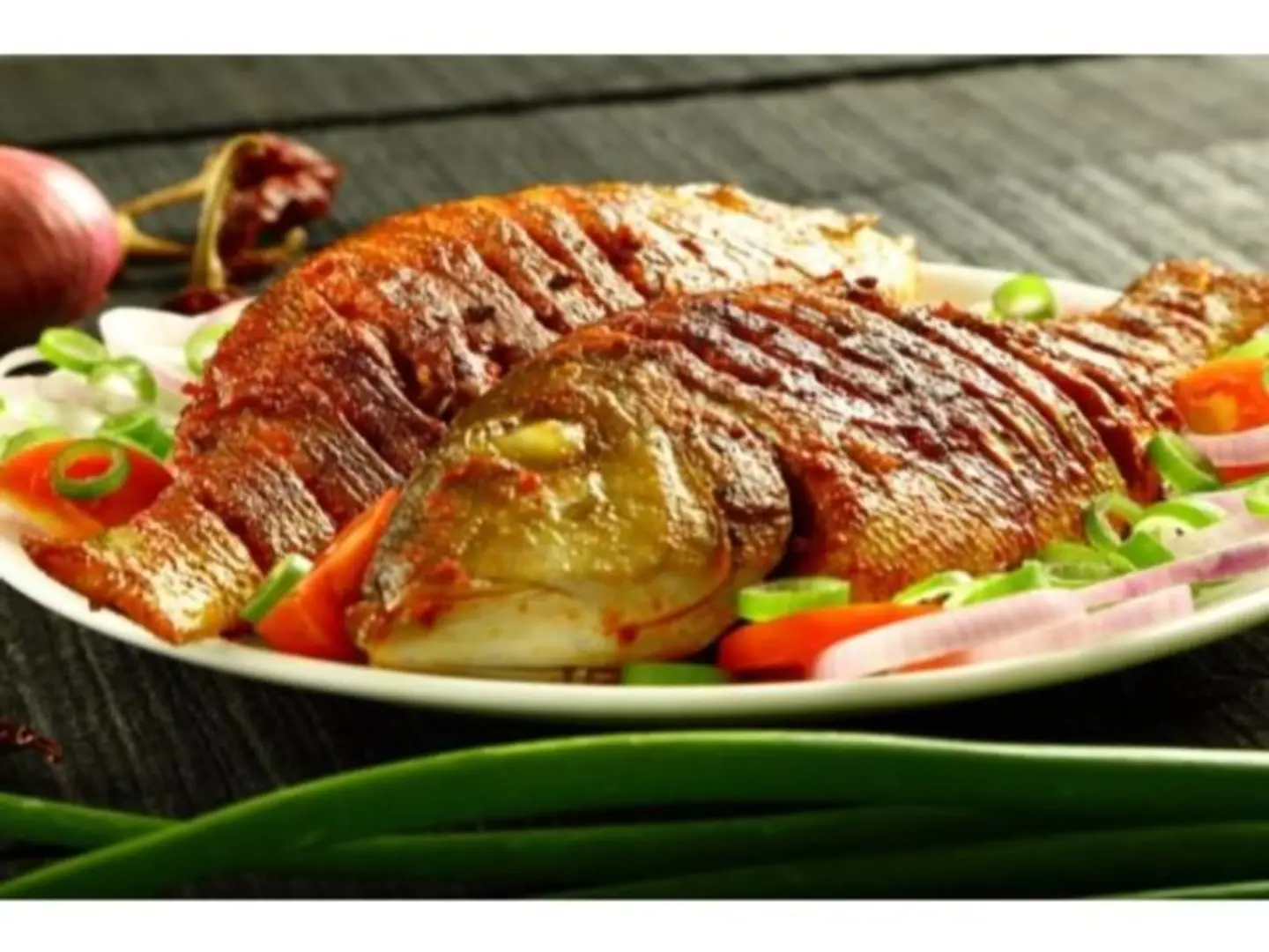 سمكة بلطي وروبيان وارز