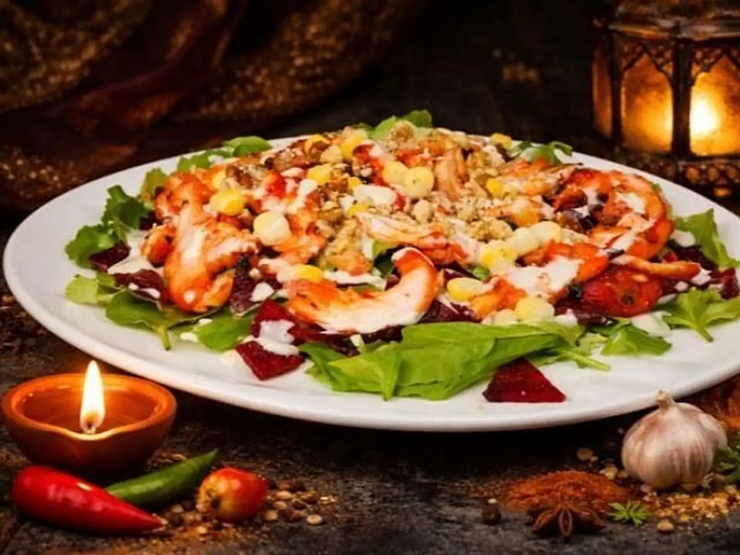 Chicken Tikka Rocca Salad