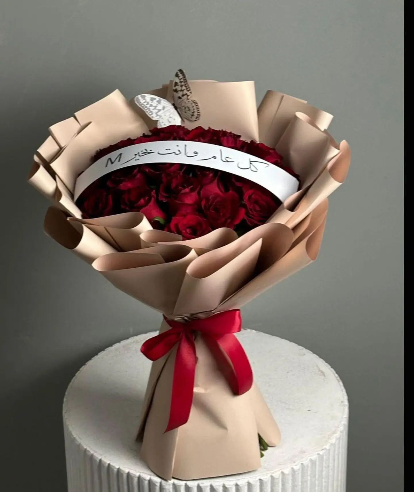 بوكيه ورد ذااكس الحمراء