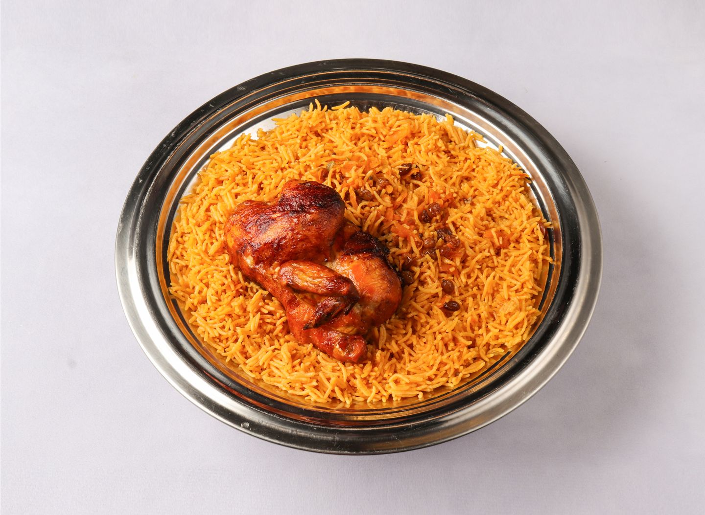 Half Grilled Chicken With Rice