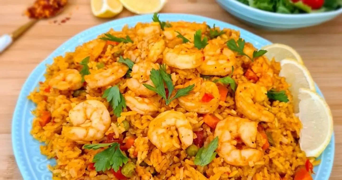 ديناميت روبيان مع رز