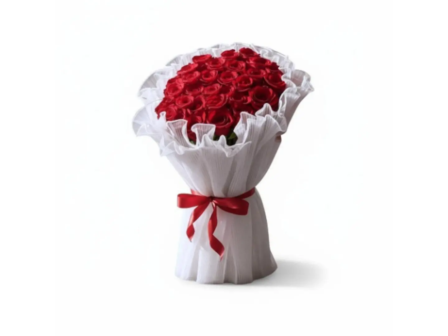 باقة ورد أحمر حب فريد