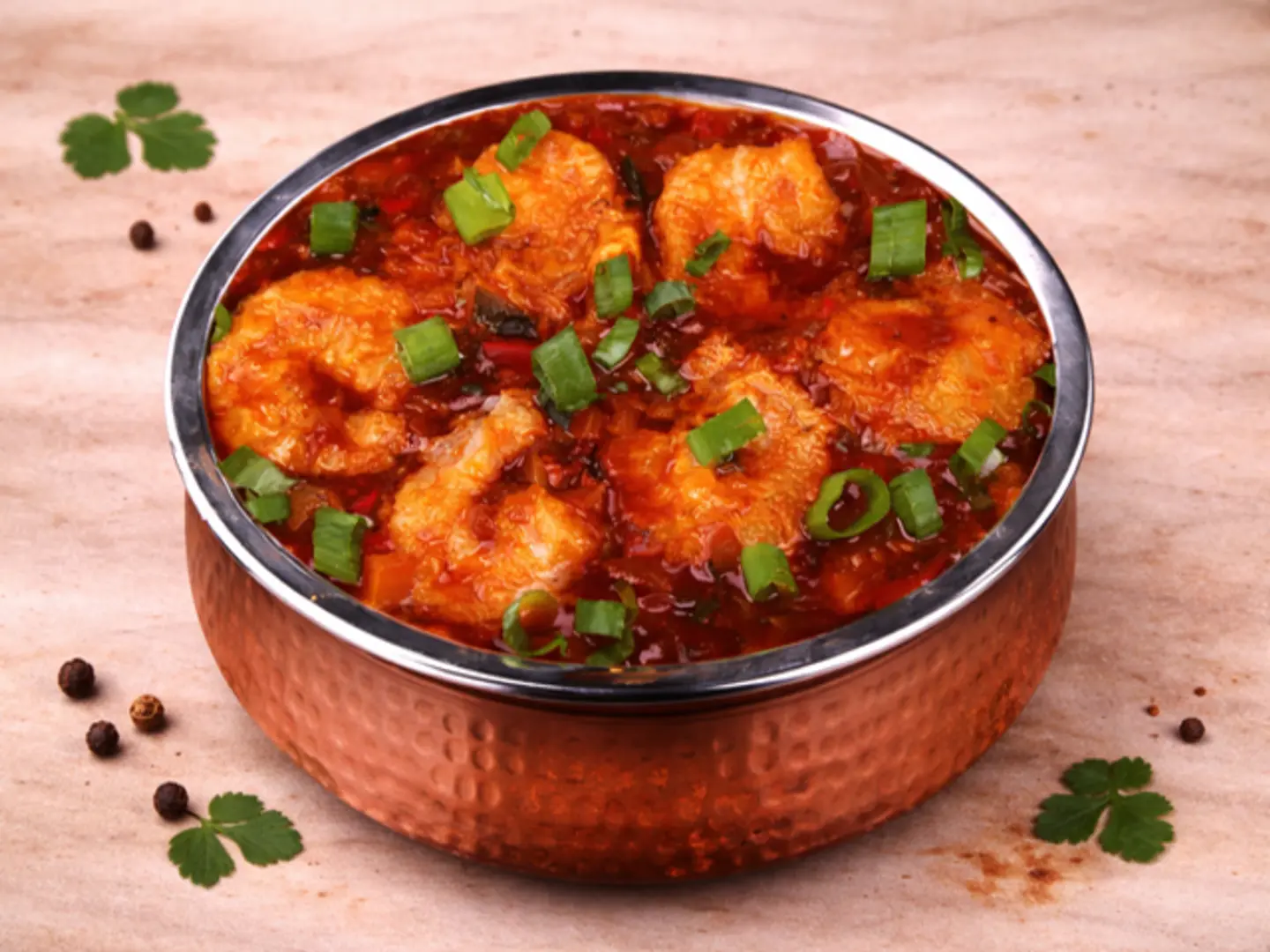Prawns Manchurian Dry Semi Gravy