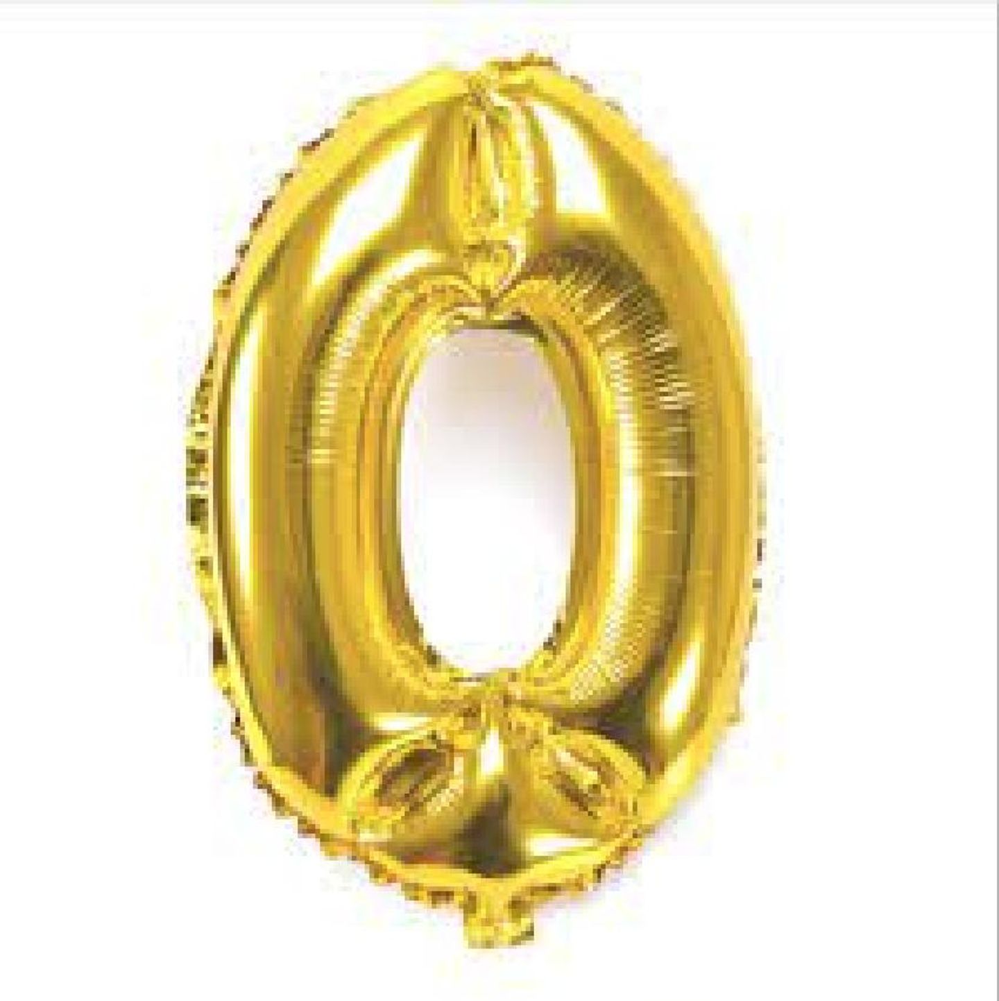 Number 0 Gold  Balloon