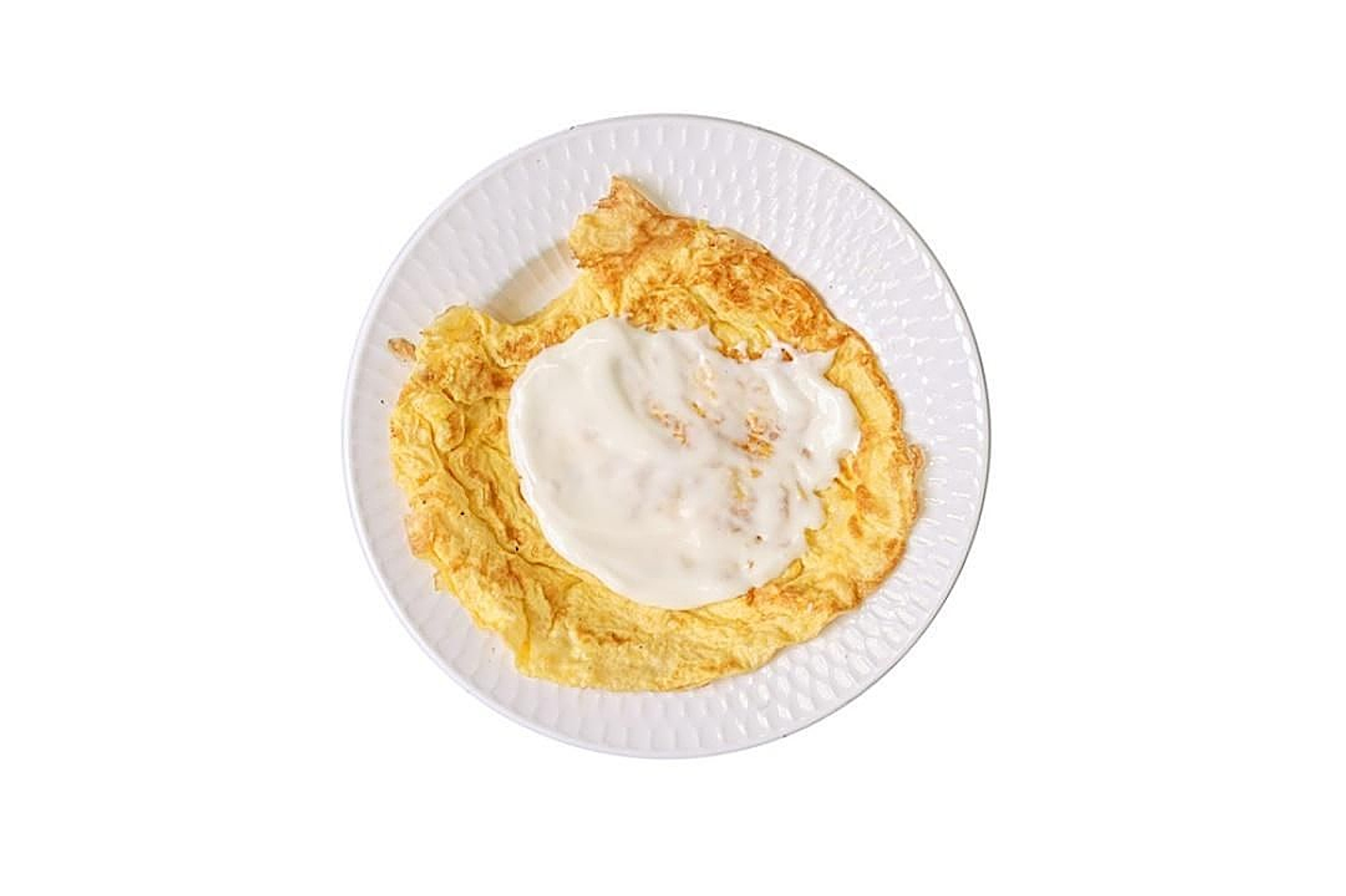 بيض بالجبنه السائل