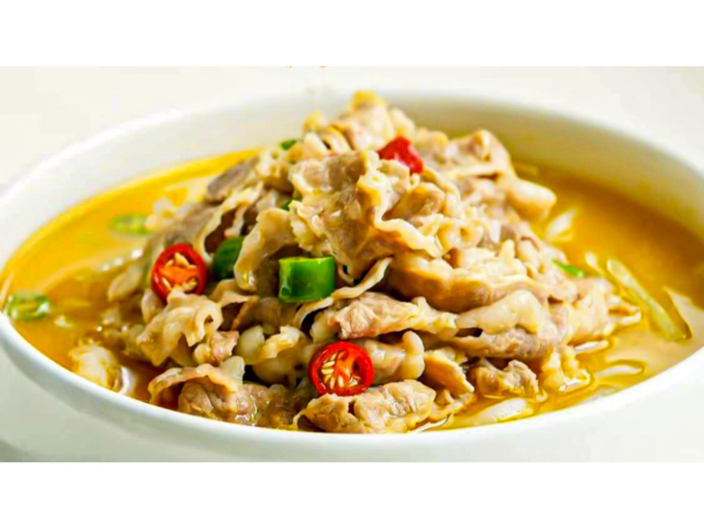 Spicy & Sour Beef In Soup