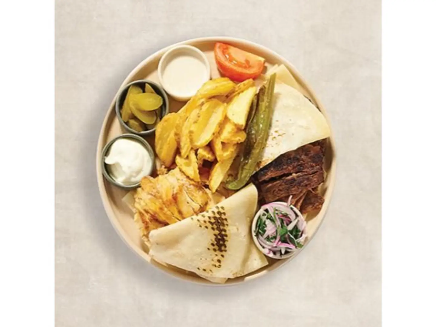 Mixed Doner And Chicken With Fries