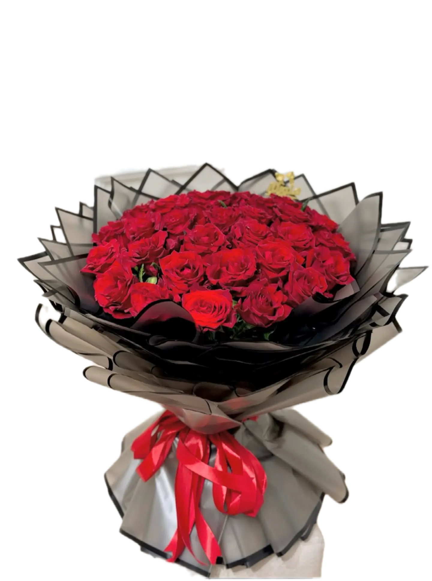 ورد احمر هدية عيد الحب 30 ورده منظم