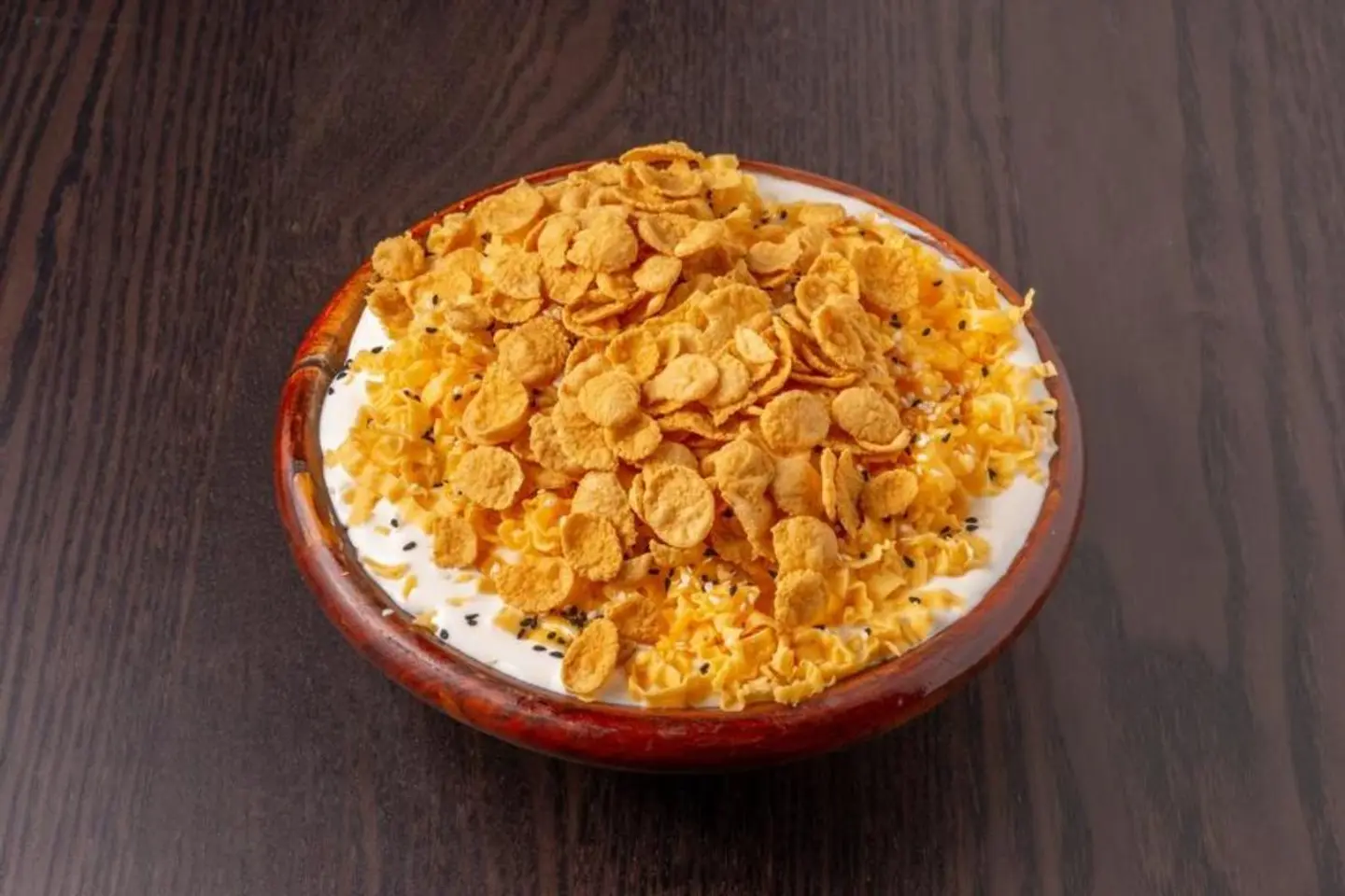 Areekah With Cream And Cornflakes