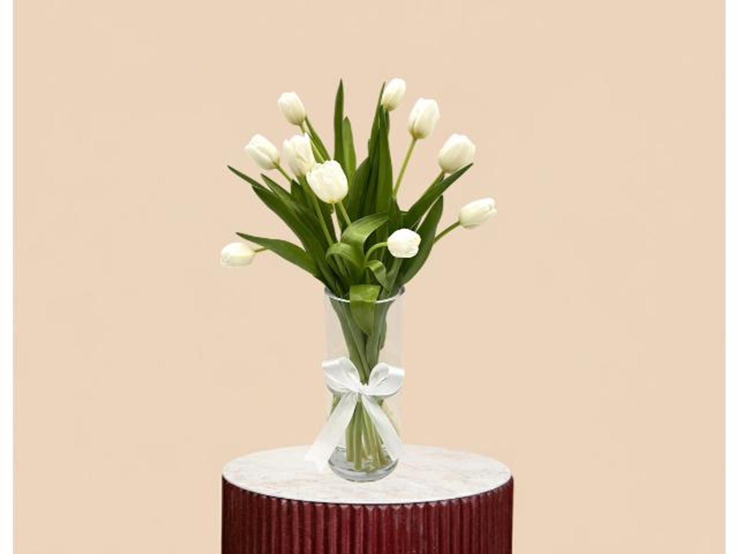 White Tulip Vase