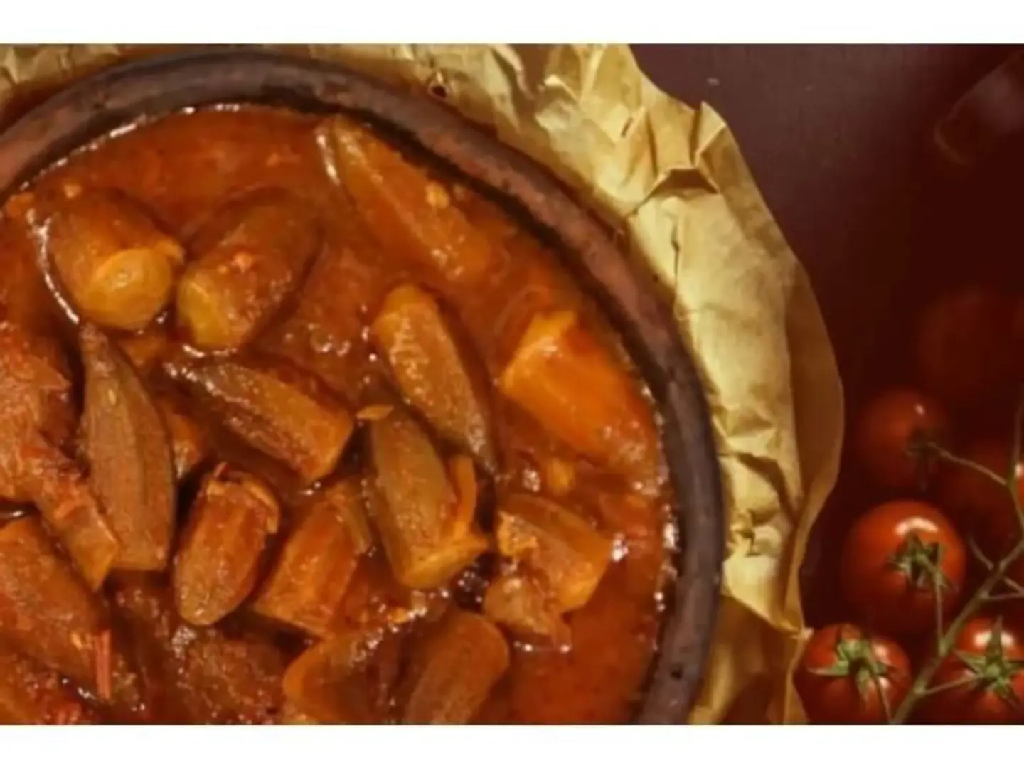 Sliced ​​Okra Mixture