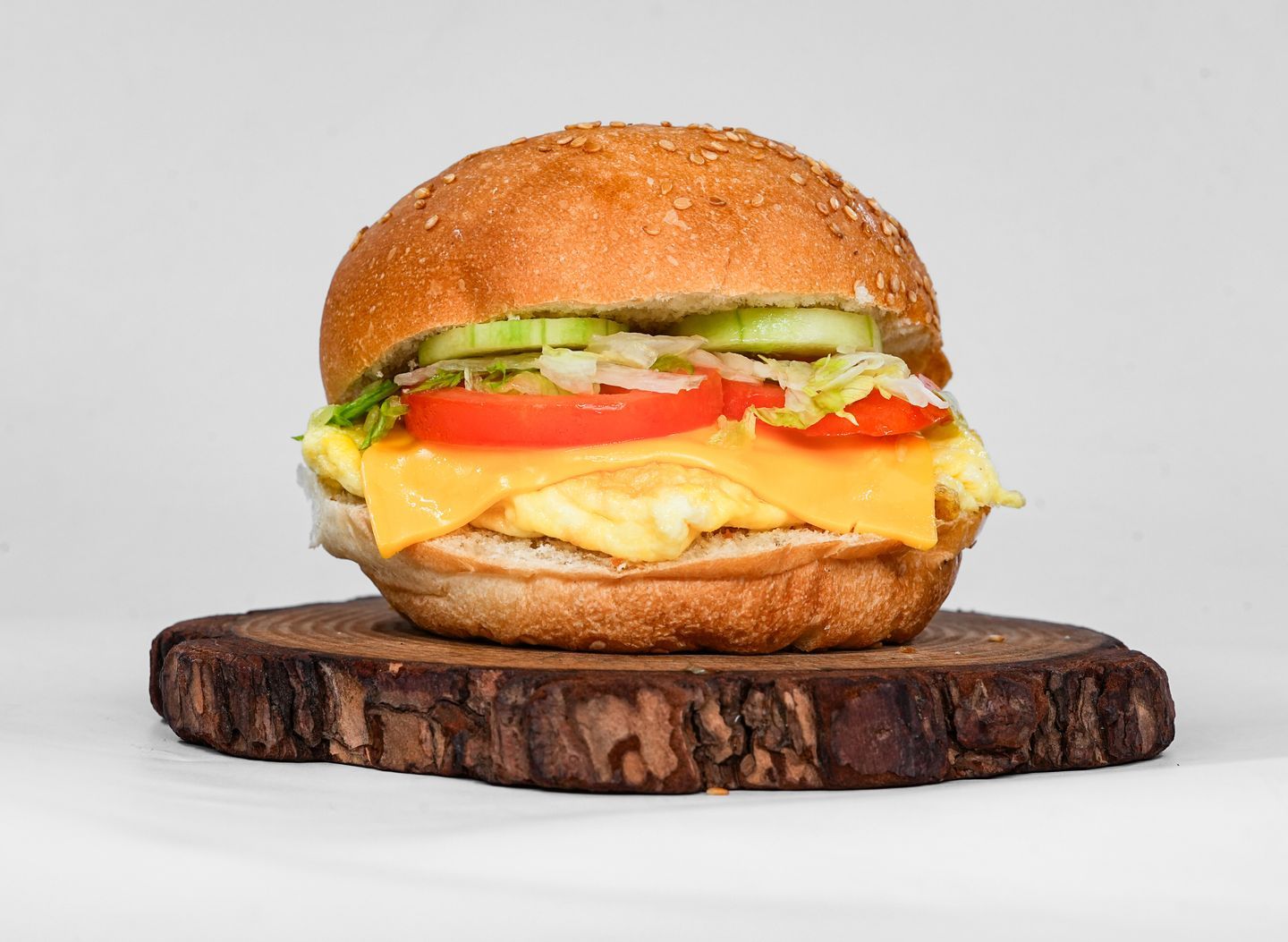 Chicken Burger With Egg And Cheese