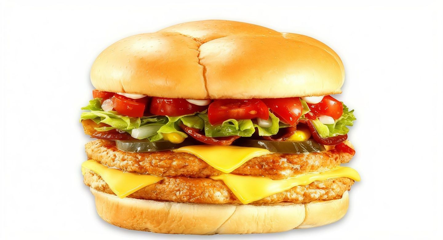 Double Chicken Burger With Cheese