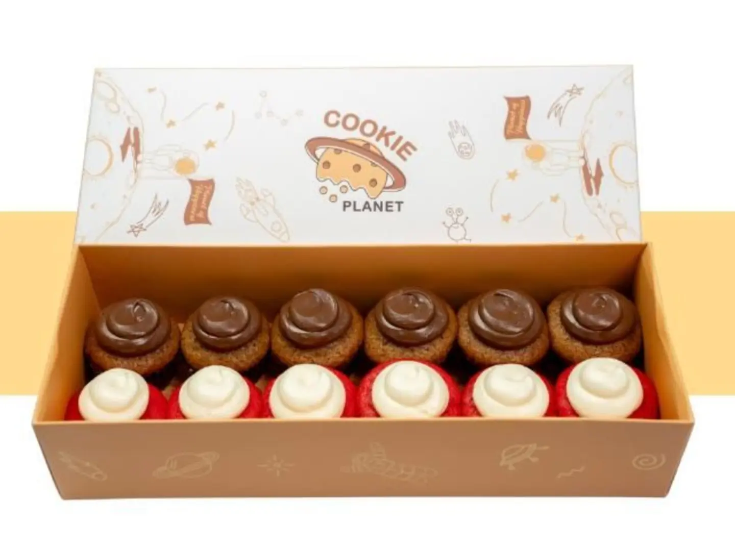 Mini Cookies 72 Pcs With3 Sauses