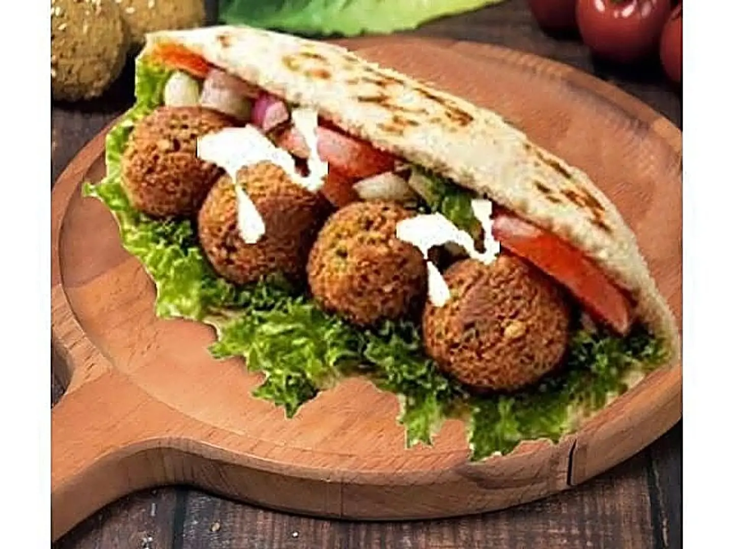 ساندوتش فلافل سادة