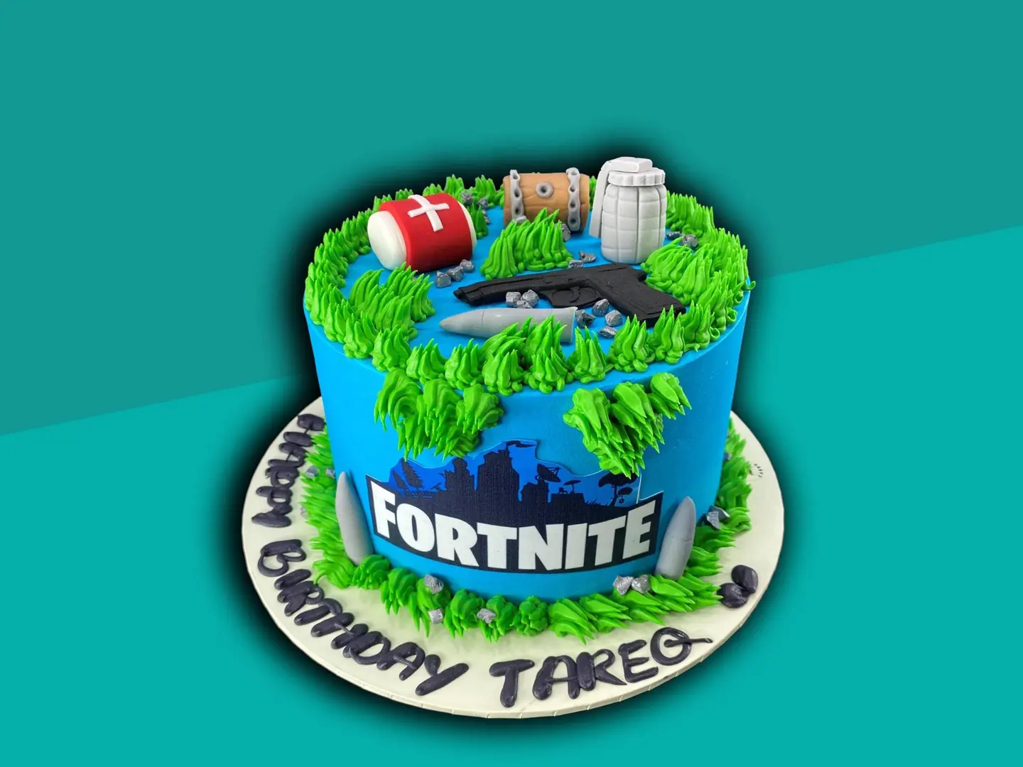 Fortnite Blue Cake