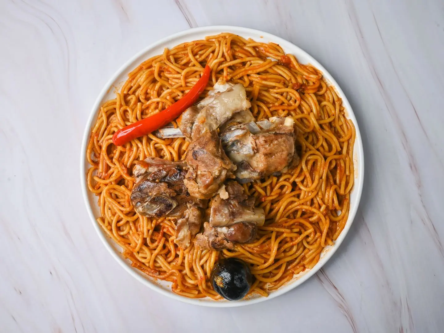 Madghot Lamb With Pasta