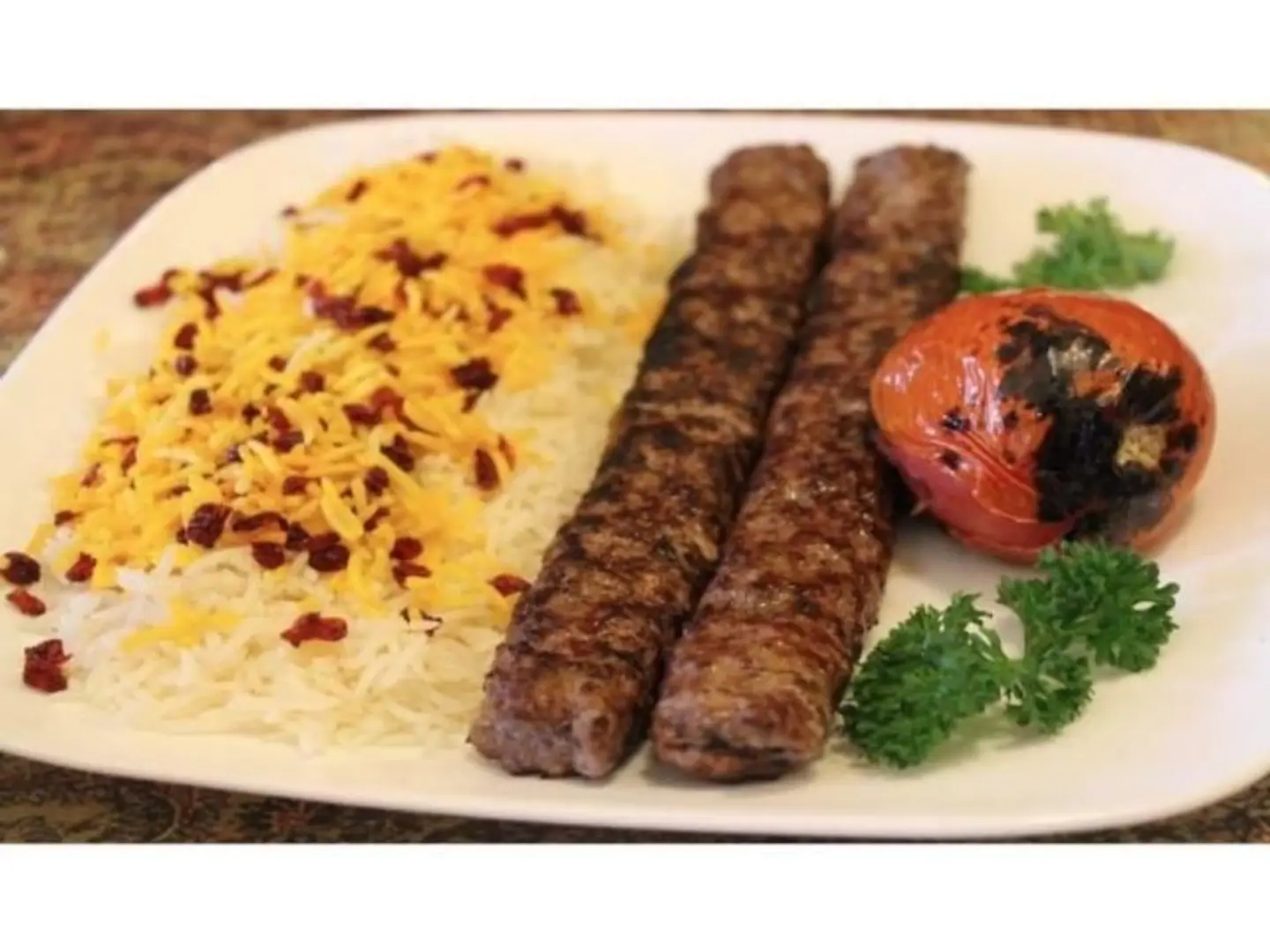 Chelow Kebab With Rice 1 Skewer