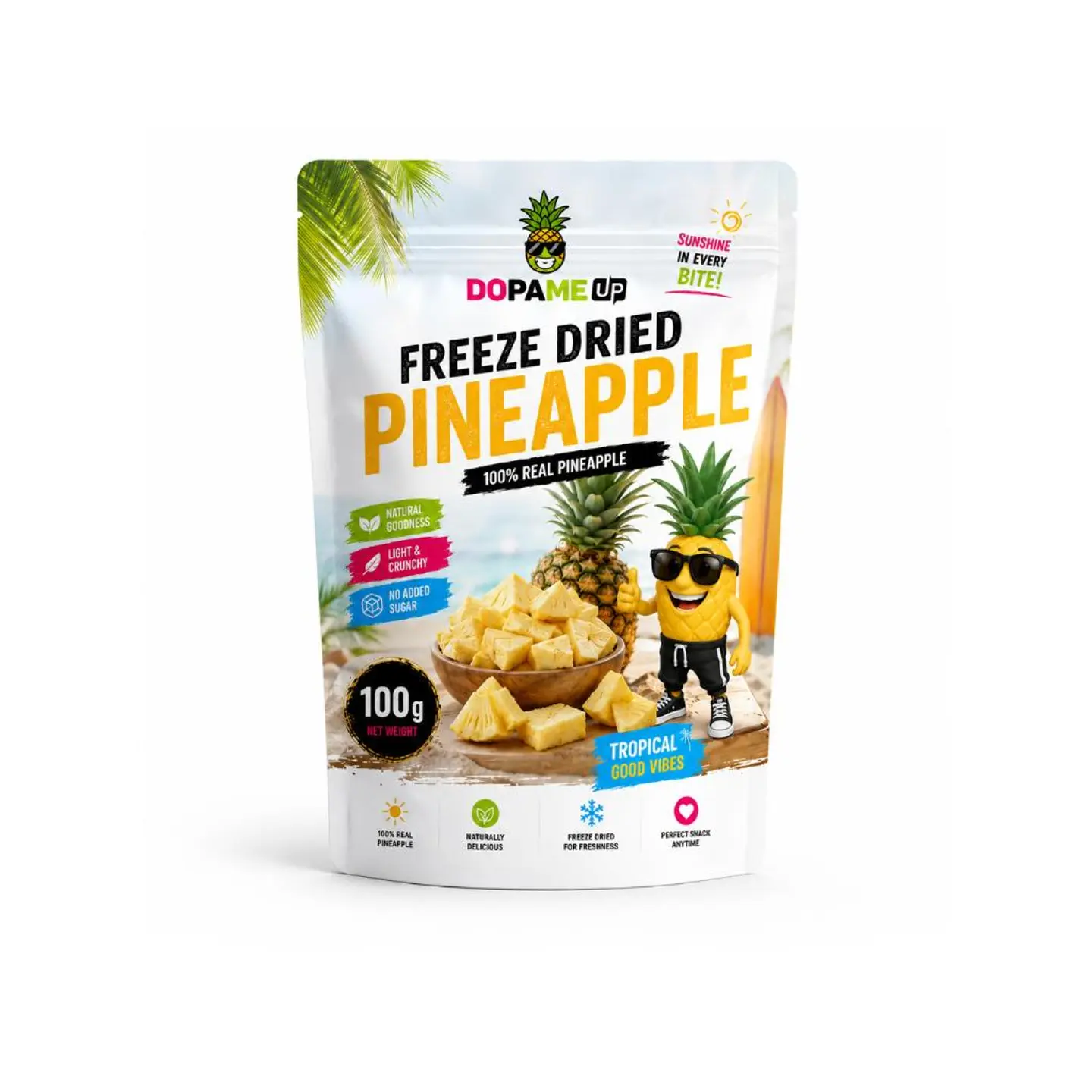 Freeze Dried Pineapple Slice 80g