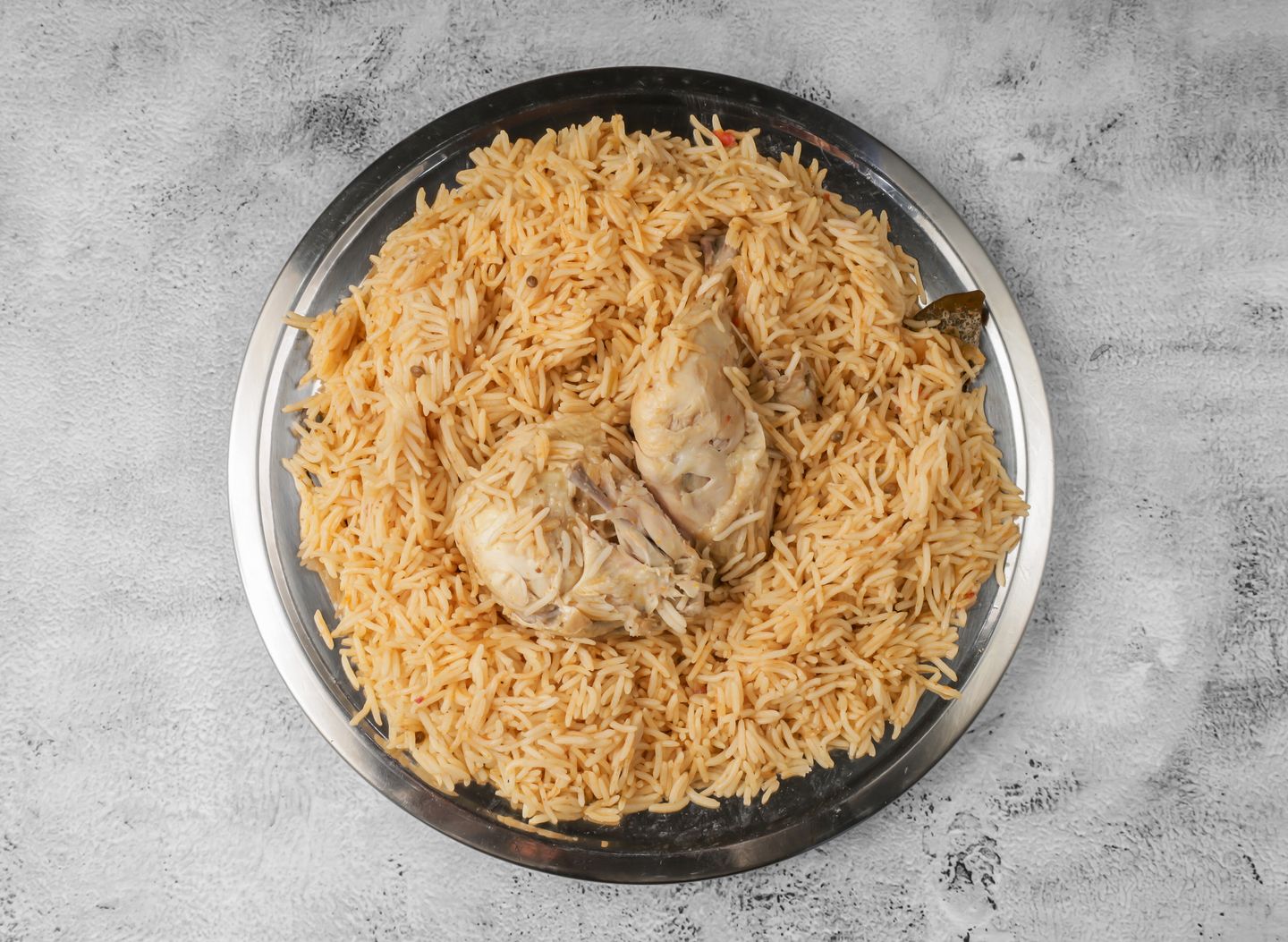 Rice With Whole Madghot Chicken