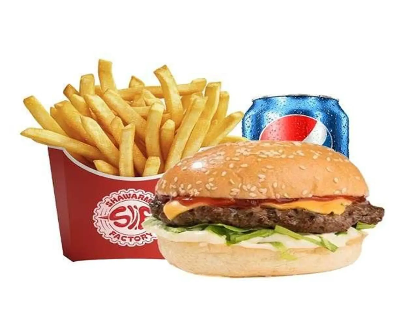 وجبة برجر لحم