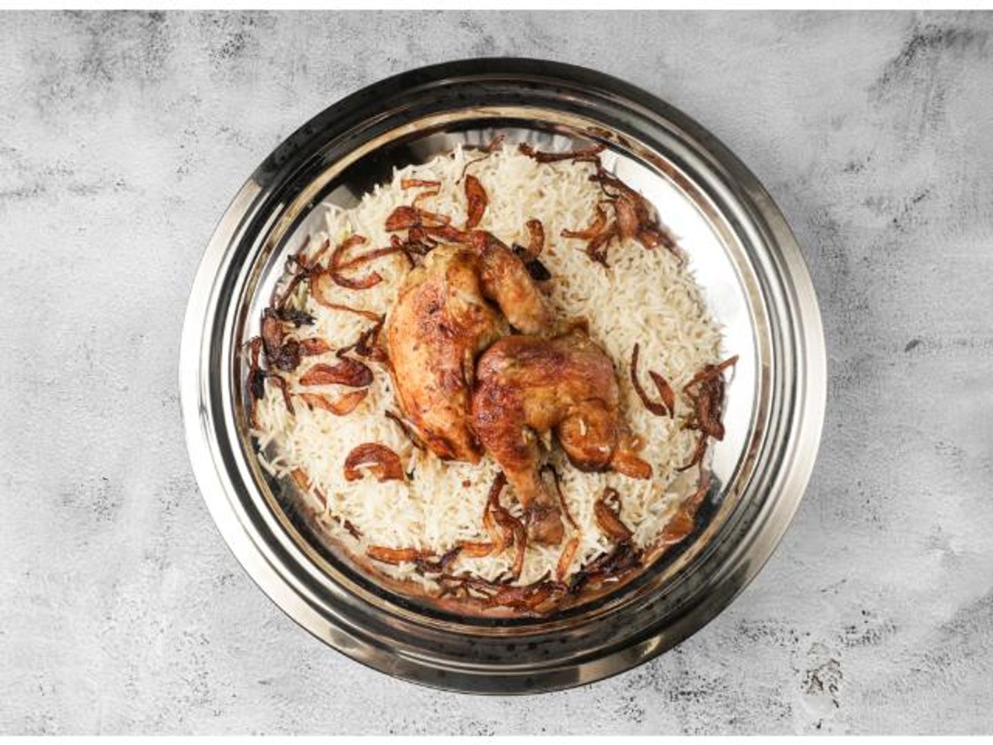 Half A Grilled Chicken With Rice
