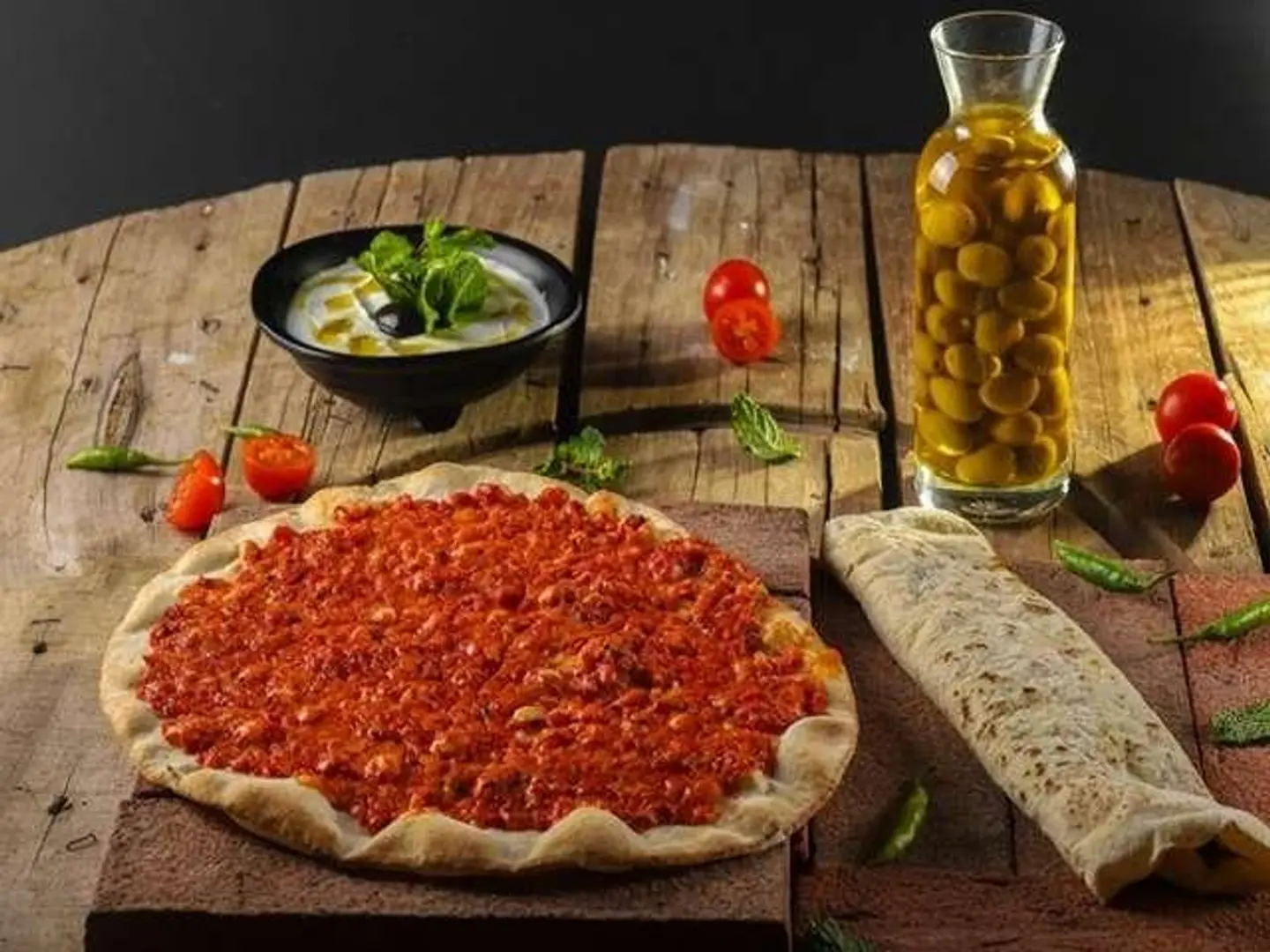 فطيرة محمرة زيتون