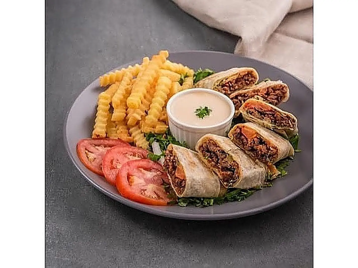 Arabic Meat Shawarma Plate