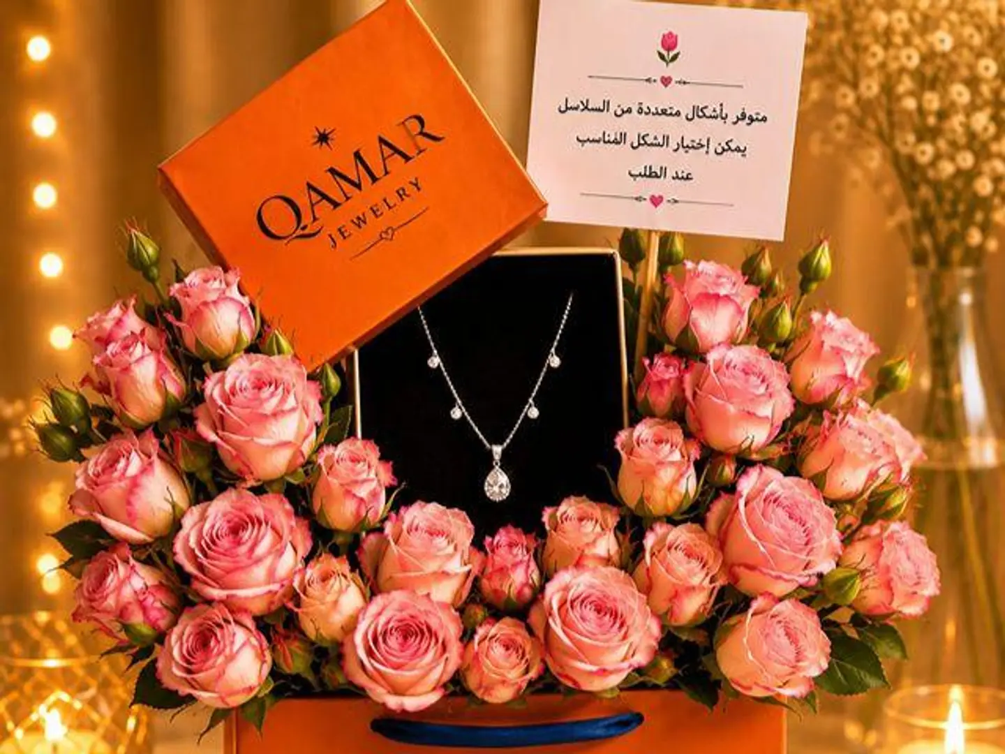 Necklace With A Changeable Flower 9