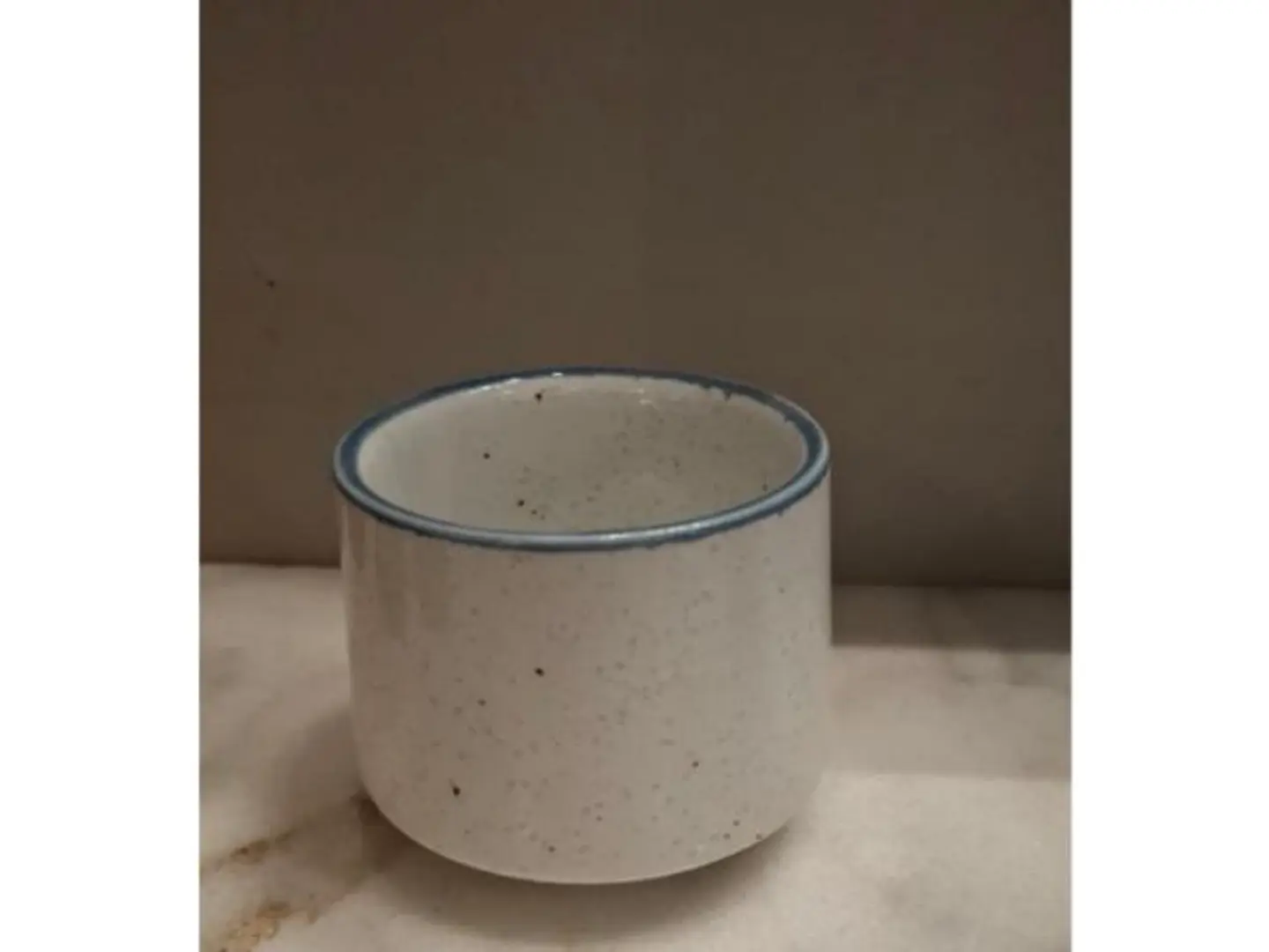 Ceramic Mug White Sky  Blue