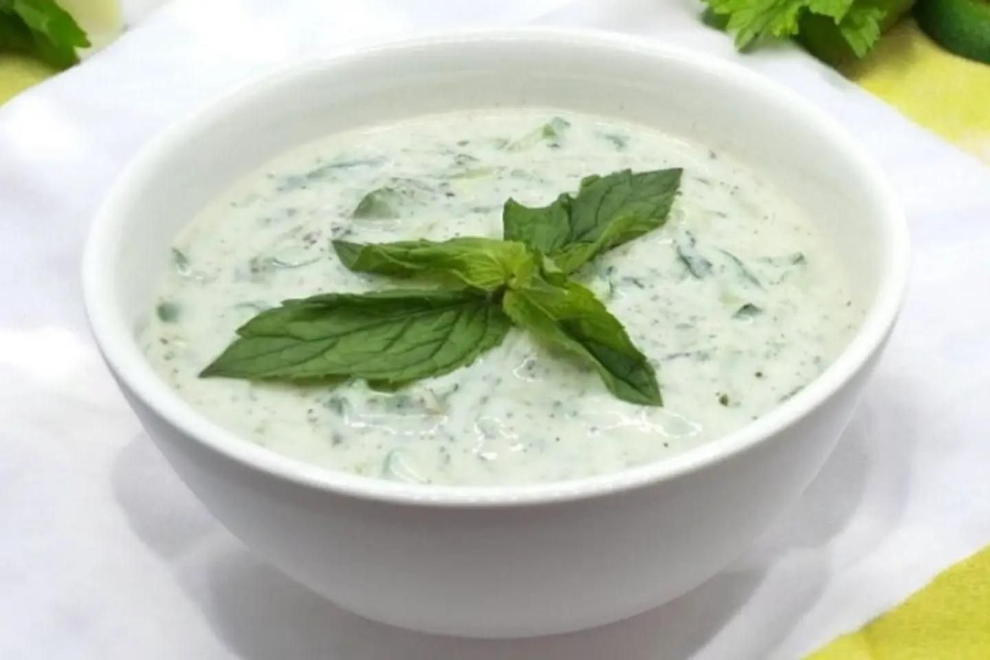 Cucumber With Laban Salad Plate