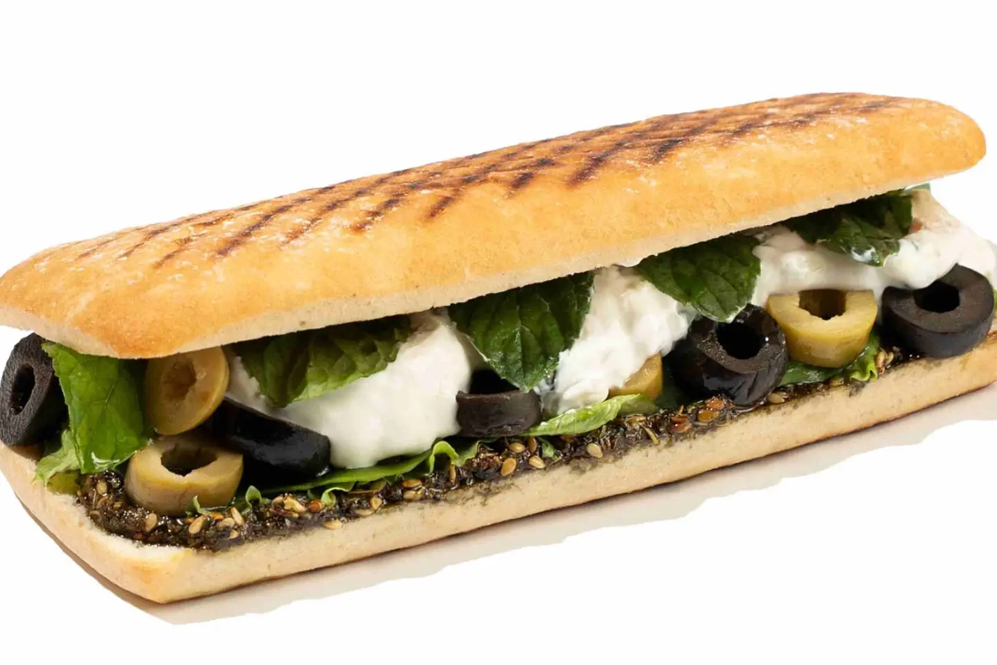 ساندويش لبنة وزعتر