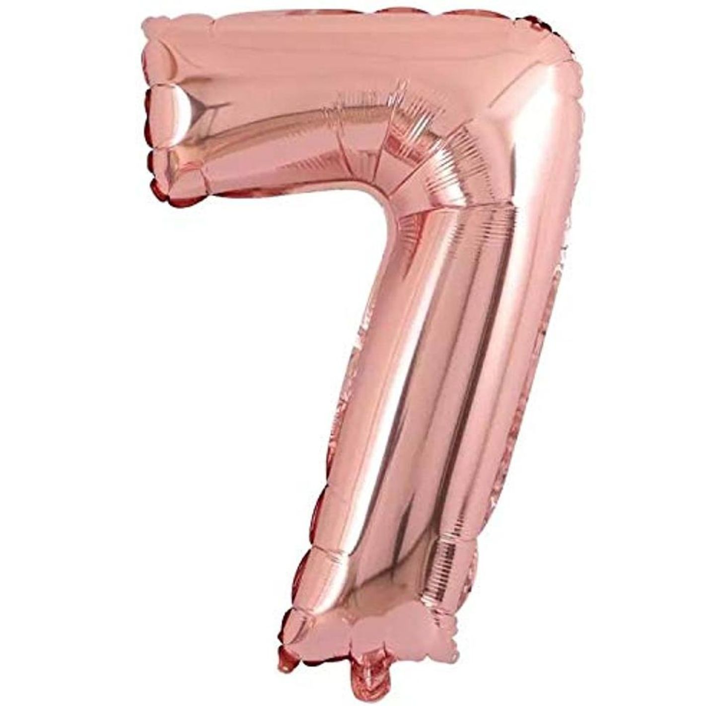 Number 7 Rose Gold  Balloon
