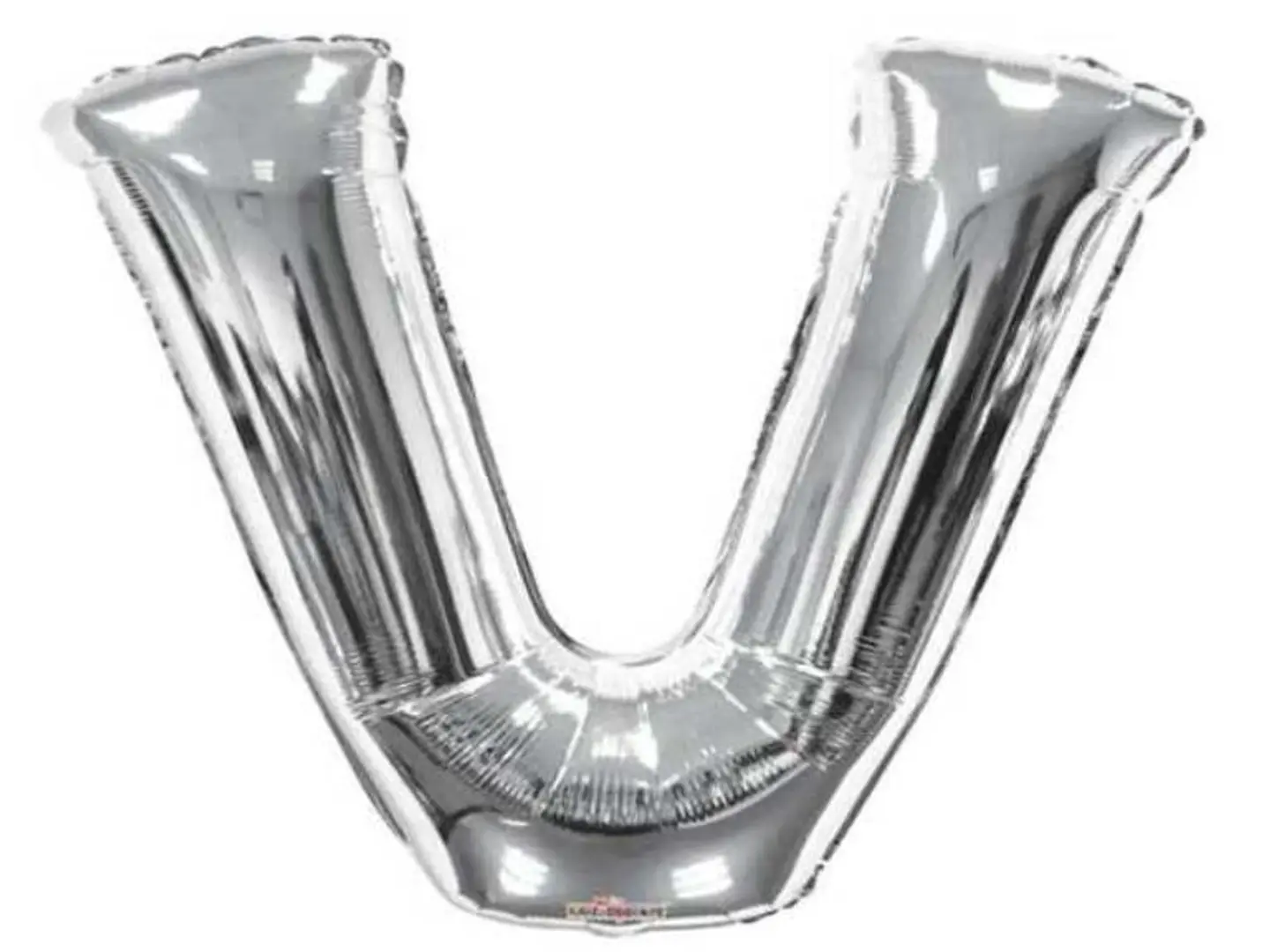 Letter V Helium Tin