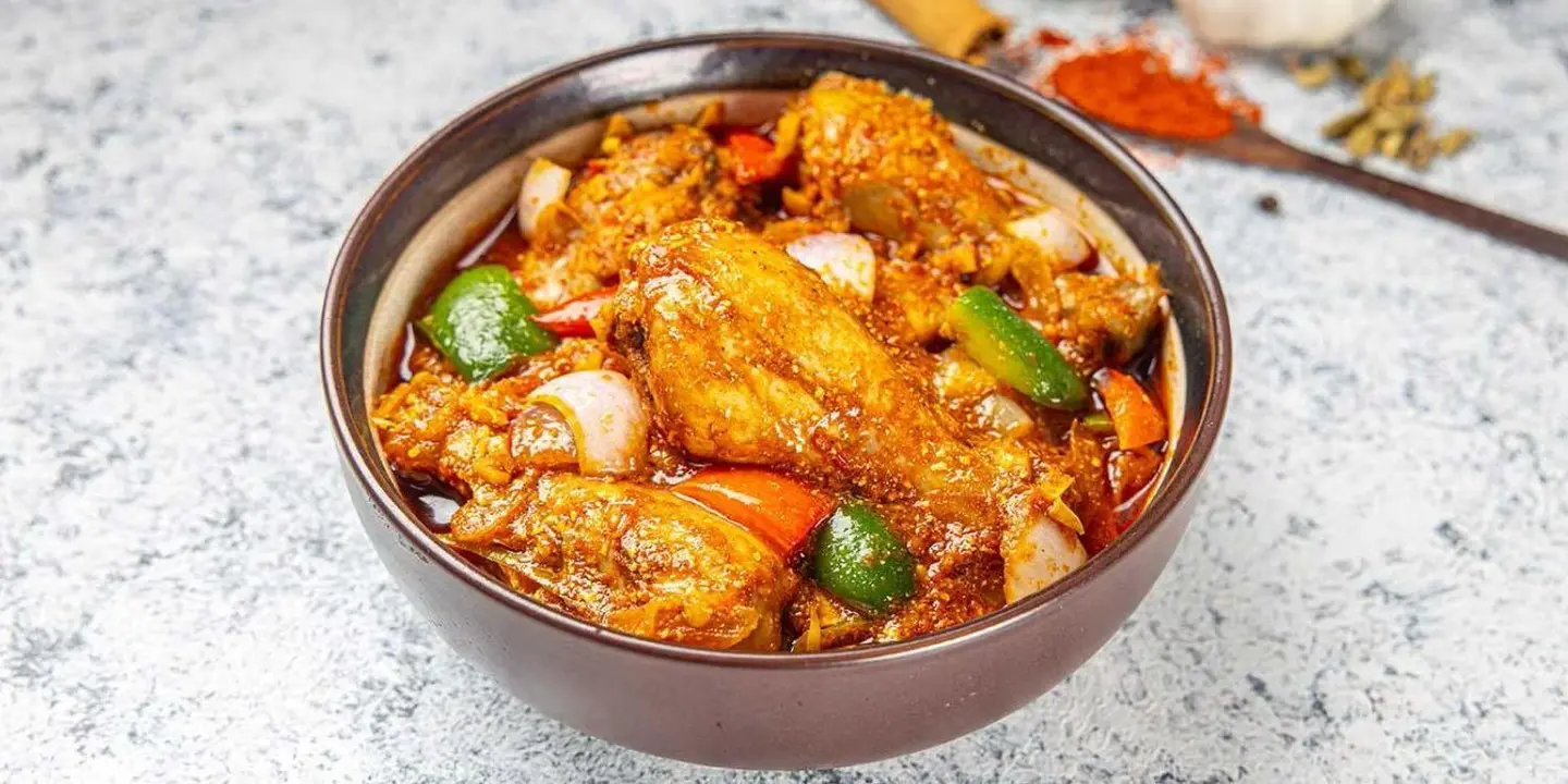 Chicken Kadhai + Roti
