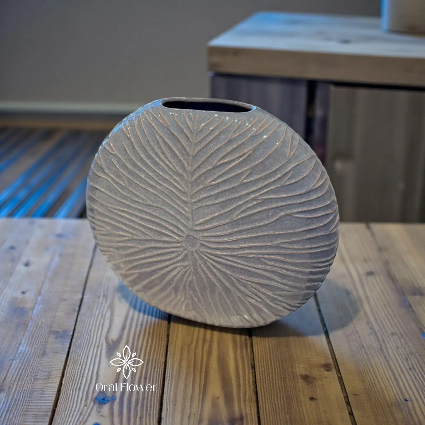 فازة سراميك دائري