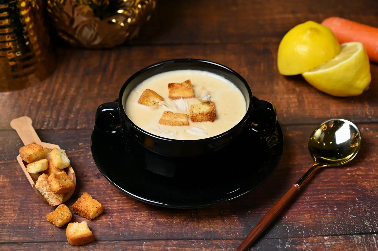 شوربة كريمة الدجاج
