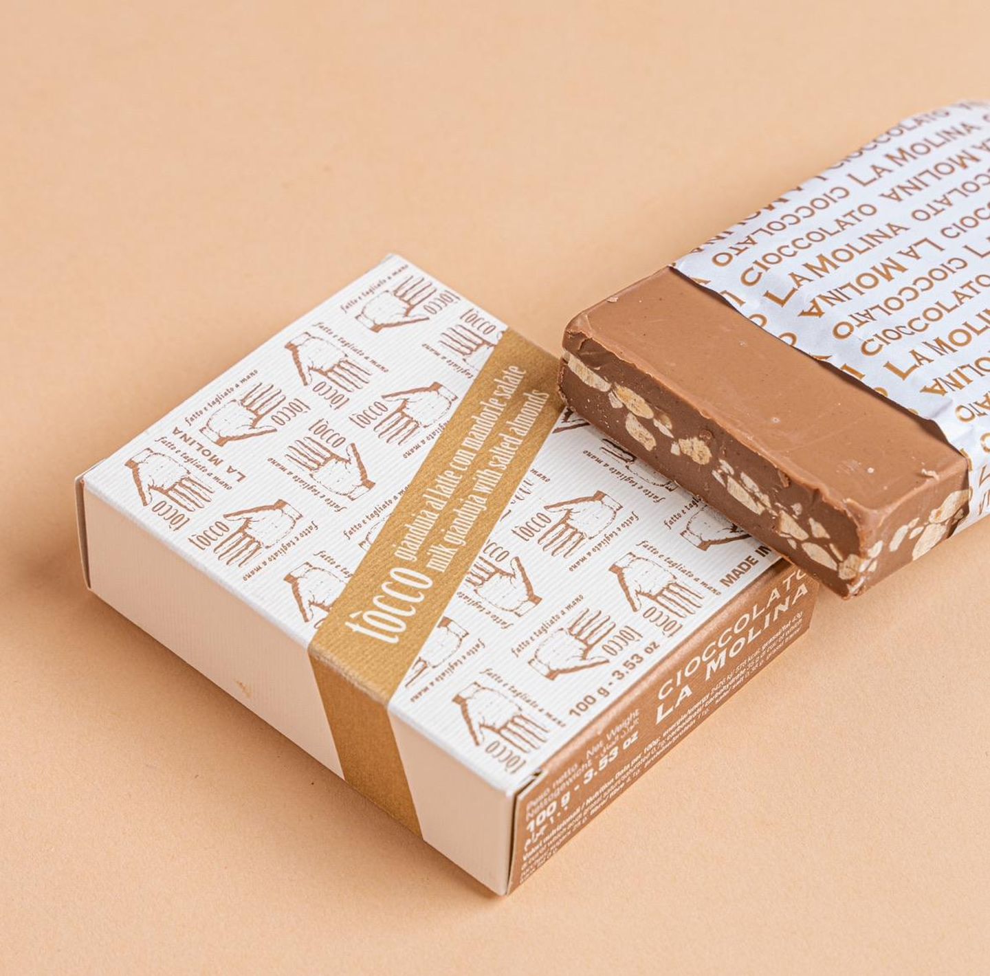 Salted Milk Gianduja With Whole Hazelnuts 100 G