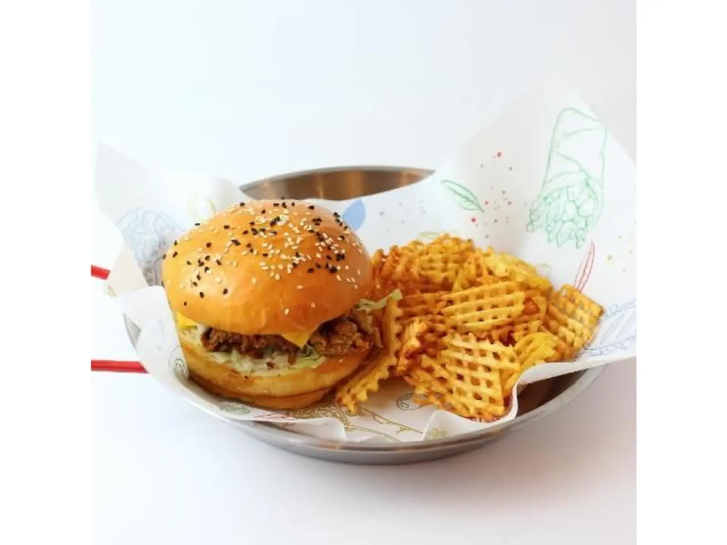 برجر كرسبي دجاج وجبة - برجر كرسبي دجاج وجبة