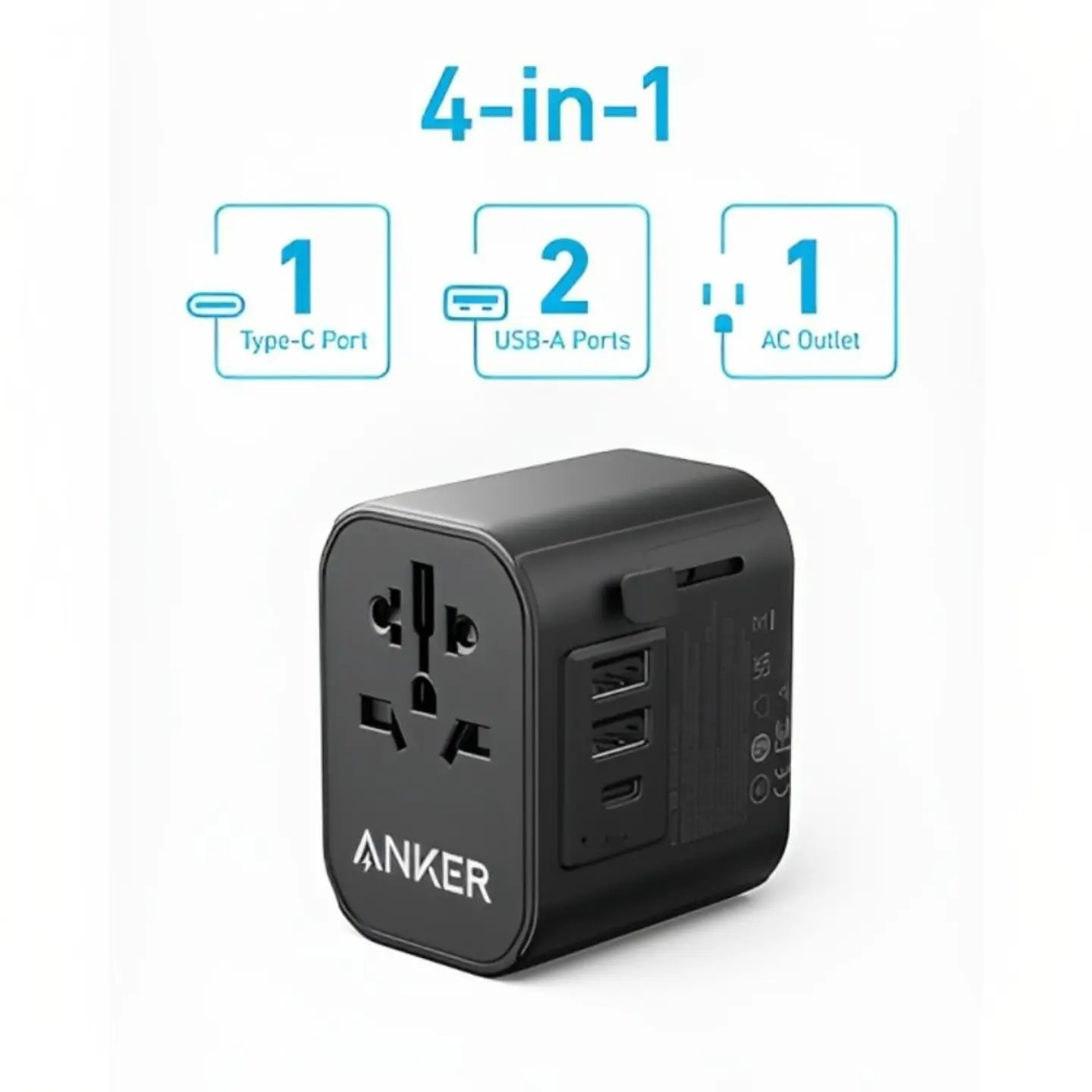 Anker Universal Power Adapter 3 Ports