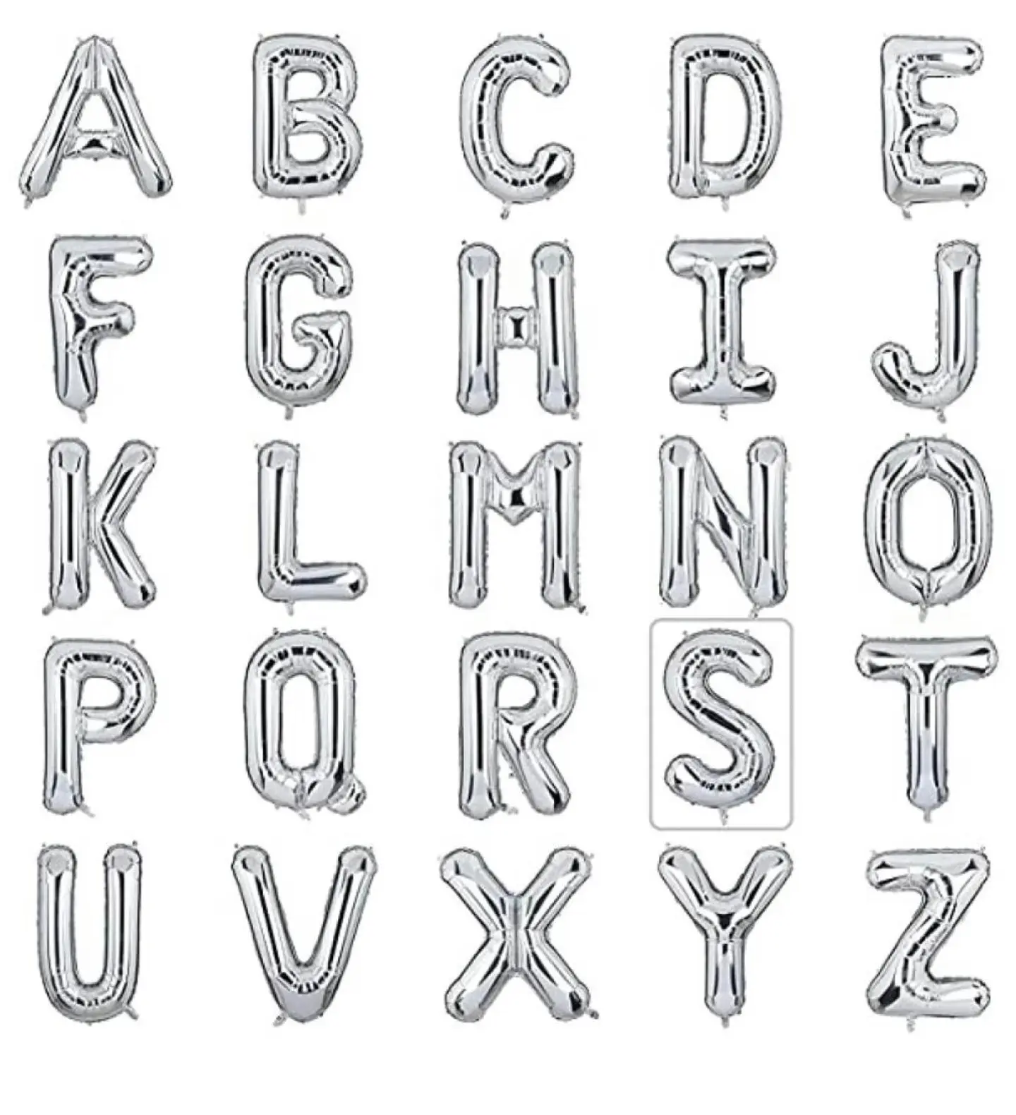 Silver Holium Letters