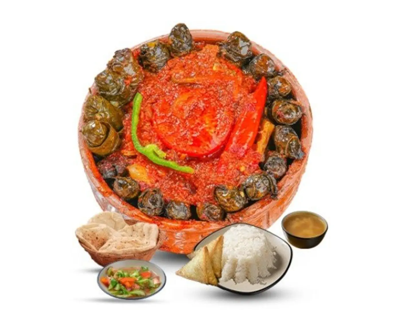 Grape Leaves And Trotters Tagine