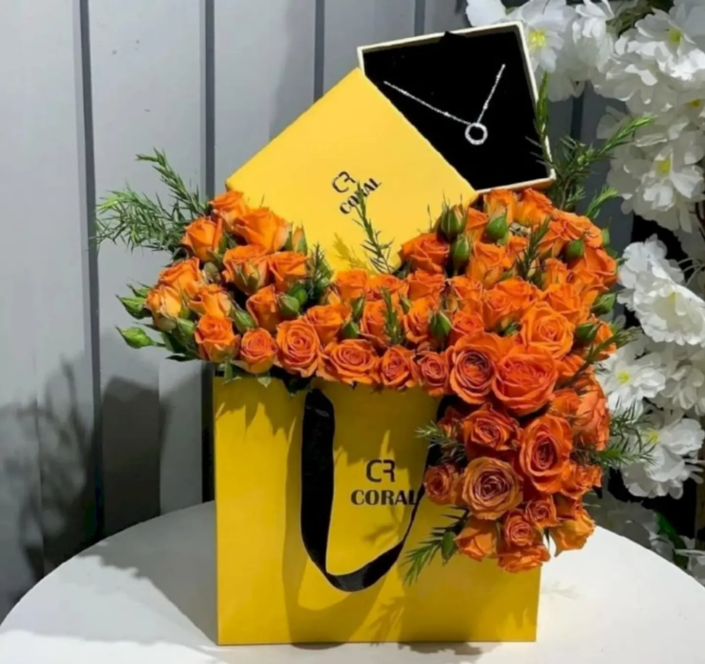 عقد كورال بيبي روز اورنج